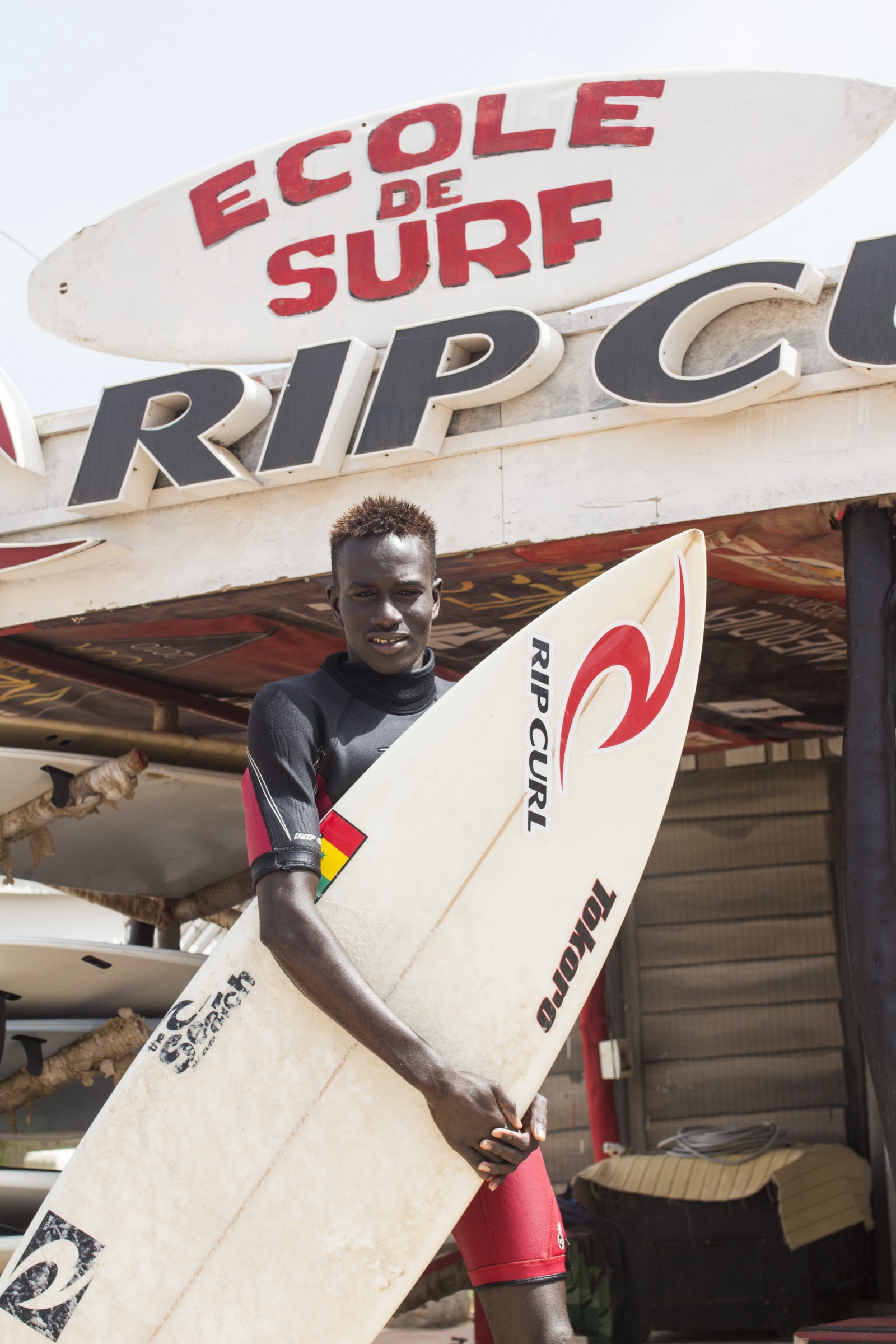 Surfing in Senegal